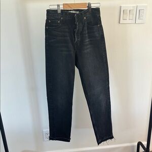 Black Straight Leg Jeans Classic Style